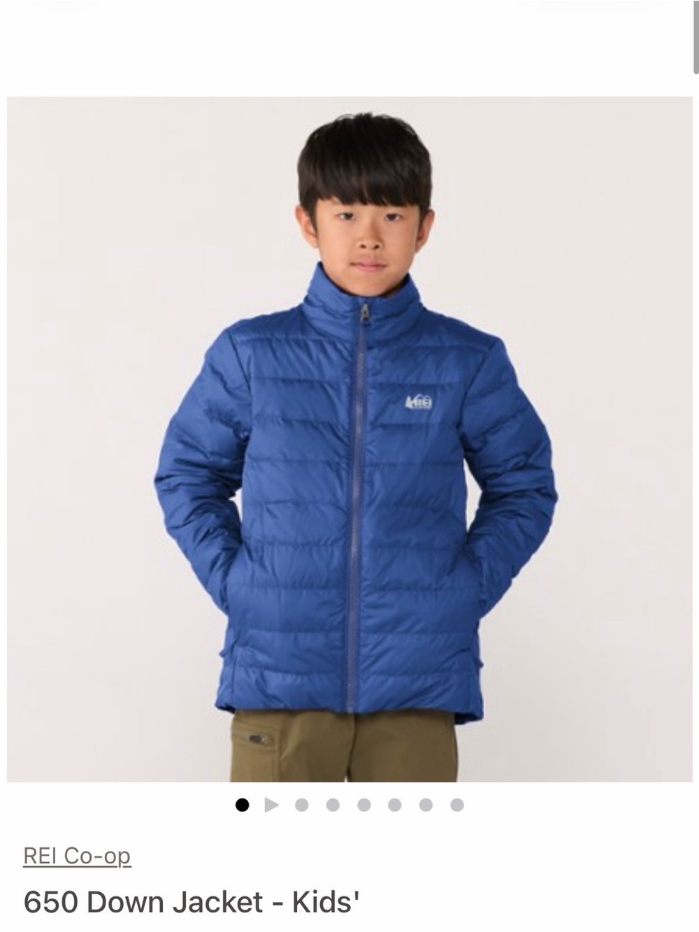 REI Kids' 650 Down Jacket - Royal Blue